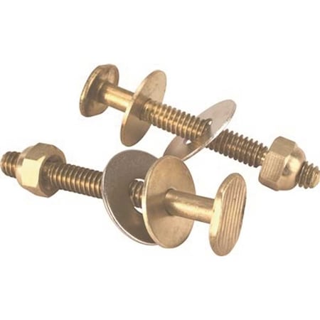 5/16 X 2-1/4 Toilet Bolts Brass Johnni Bolt, 2PK